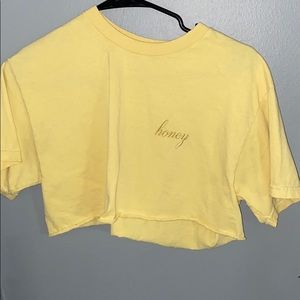 cropped brandy honey tee